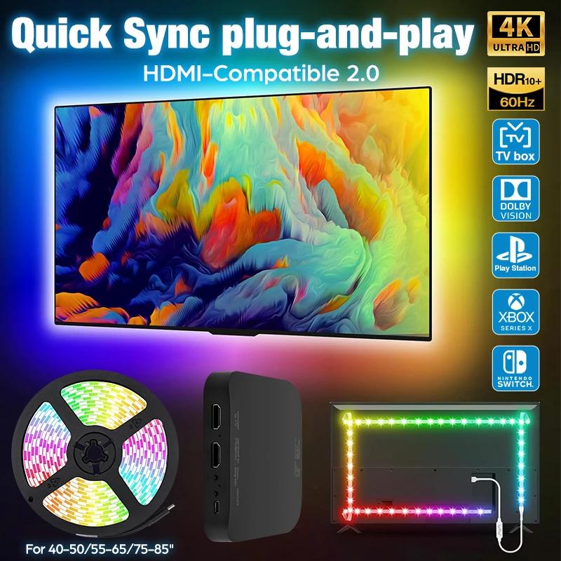  ȭ ںƮ Ʈ TV Ʈ LED Ʈ ,  RGB ÷   , 4K HDMI 2.0 ġ ũڽ 
